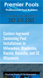 Mobile Screenshot of premierpoolswi.com